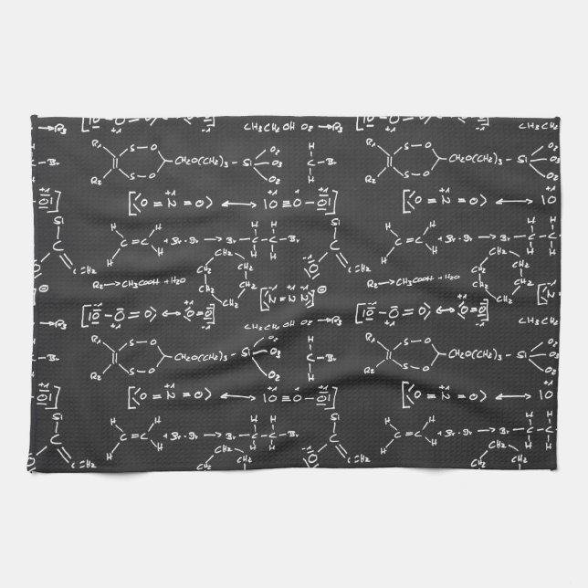 Paño De Cocina Escritura de la fórmula química (Horizontal)