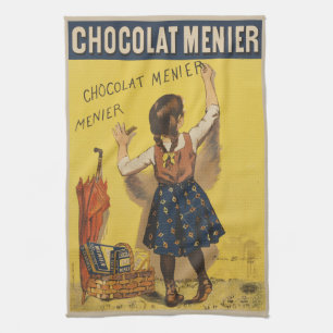 Paño De Cocina Escritura de pared de Chocolat Menier