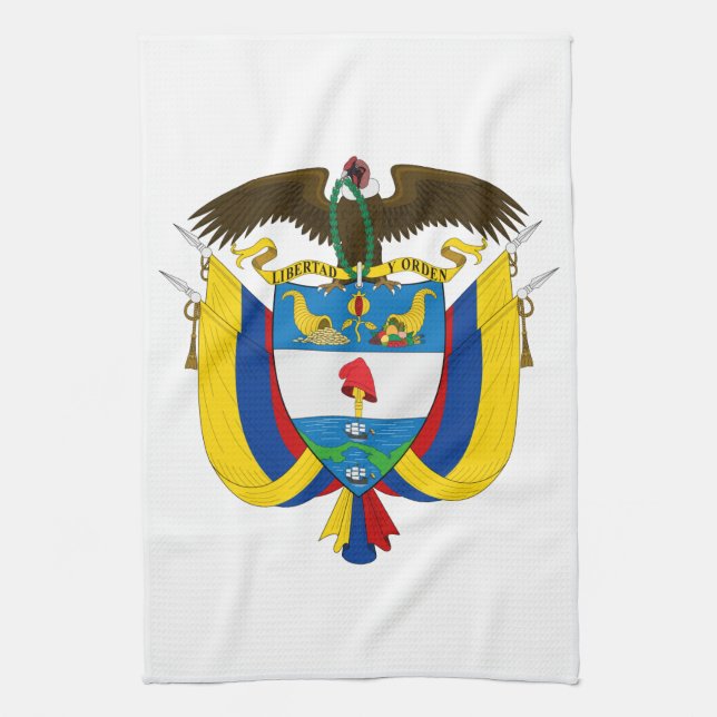 Paño De Cocina Escudo de armas de Colombia (Vertical)