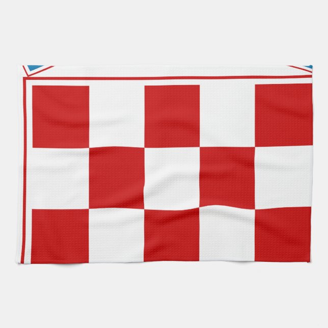 Paño De Cocina Escudo de armas de Croacia (Horizontal)