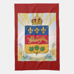 Paño De Cocina Escudo de armas de Quebec