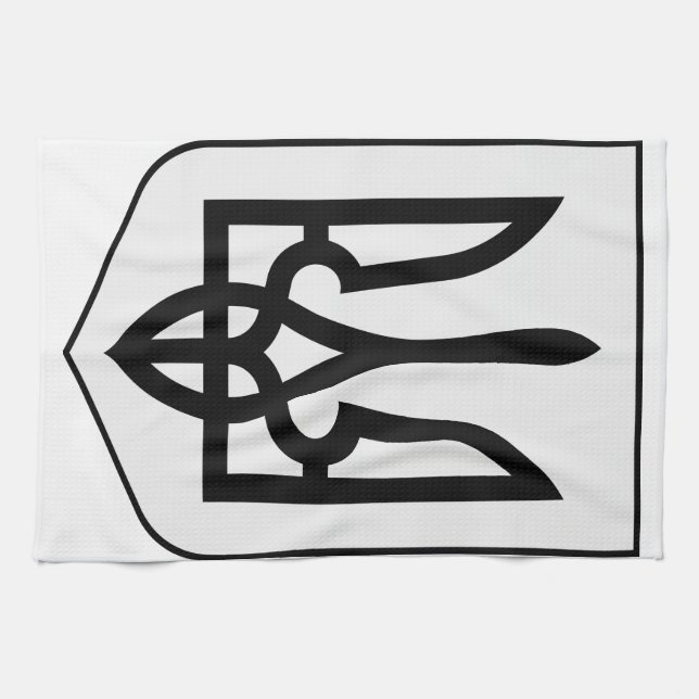 Paño De Cocina Escudo de armas de Ucrania (Horizontal)