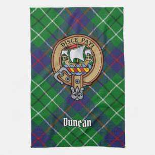 Paño De Cocina Escudo de armas del Clan Duncan sobre tartán
