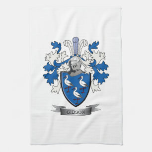 Paño De Cocina Escudo de armas del escudo de la familia de Gibson