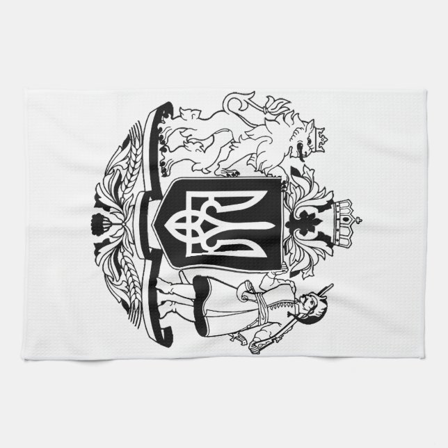 Paño De Cocina Escudo de armas mayor de Ucrania (Horizontal)