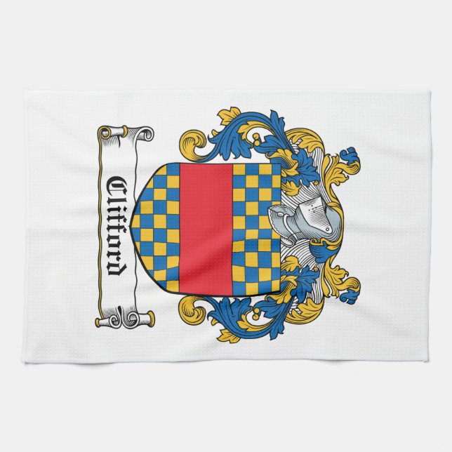 Paño De Cocina Escudo de la familia de Clifford (Horizontal)