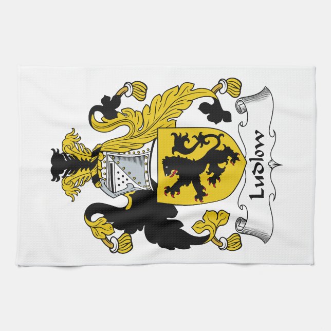 Paño De Cocina Escudo de la familia de Ludlow (Horizontal)