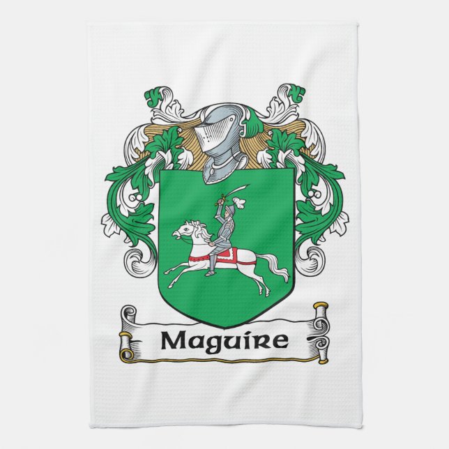 Paño De Cocina Escudo de la familia de Maguire (Vertical)