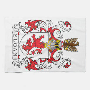 Paño De Cocina Escudo de la familia de Sloan