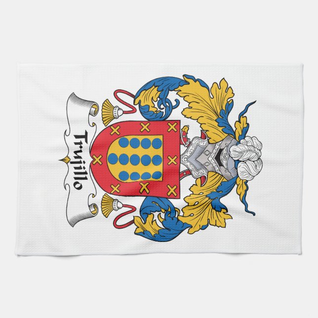 Paño De Cocina Escudo de la familia de Trujillo (Horizontal)