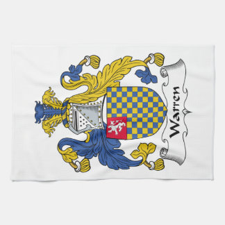 Paño De Cocina Escudo de la familia de Warren