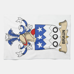 Paño De Cocina Escudos de la familia de Braun