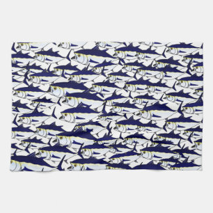Paño De Cocina Escuela del atún de Bluefin