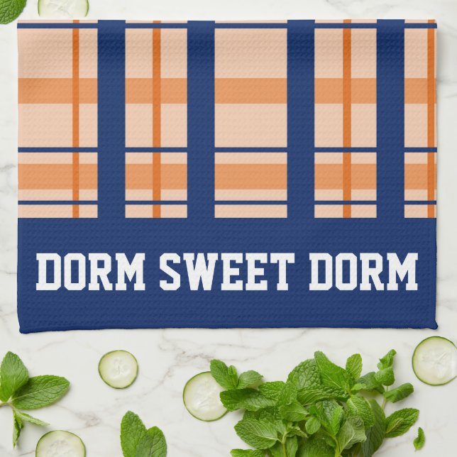 Paño De Cocina Escuela Guay Dorm del equipo del Naranja de Marina (Doblado)