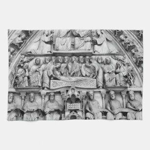 Paño De Cocina Esculturas históricas cristianas Notre Dame Paris