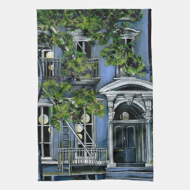 Paño De Cocina Esferas luminosas desde adentro (Vertical)