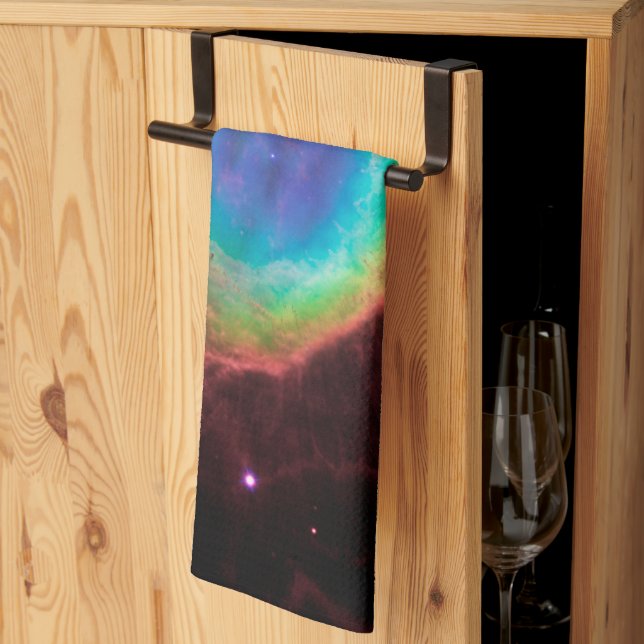 Paño De Cocina Espacio de detalle de nebulosa de anillo Foto (Pliegue de tercios)