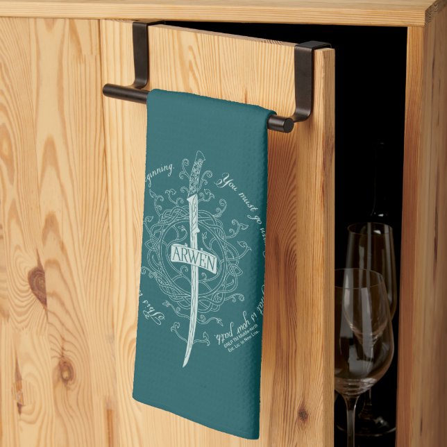 Paño De Cocina Espada élfica ARWEN™ Cita (Pliegue de tercios)