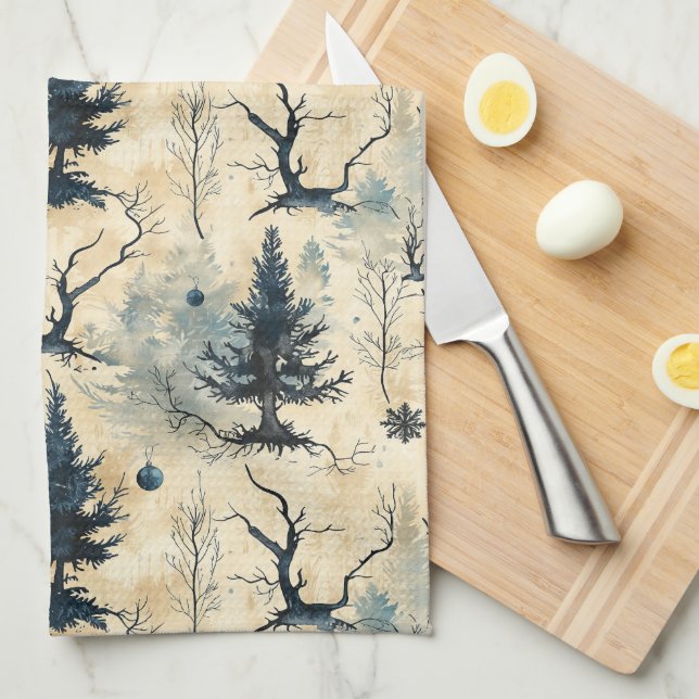 Paño De Cocina Espantoso árbol de Navidad (Doblado Cuarto)