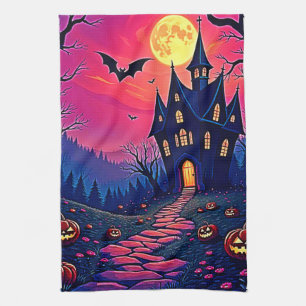 Paño De Cocina Espectacular Halloween Hauned Mansion Art
