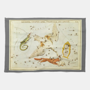 Paño De Cocina Espejo de Urania, Mapa Celeste de Astronomía Antig