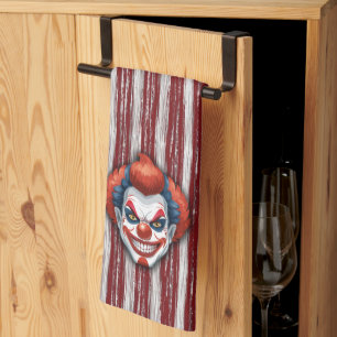 Paño De Cocina Espeluznante Halloween del Carnaval de Payaso