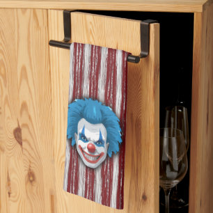 Paño De Cocina Espeluznante Halloween del Carnaval de Payaso
