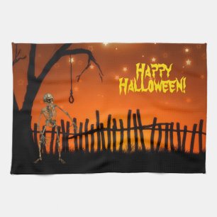 Paño De Cocina Espeluznante y asustado Halloween Decorativo
