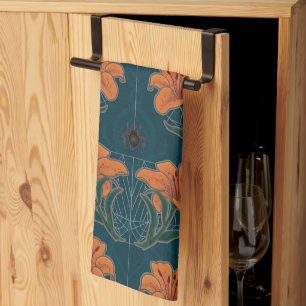 Paño De Cocina Espeluznantes arañas de Halloween y la cosecha vic