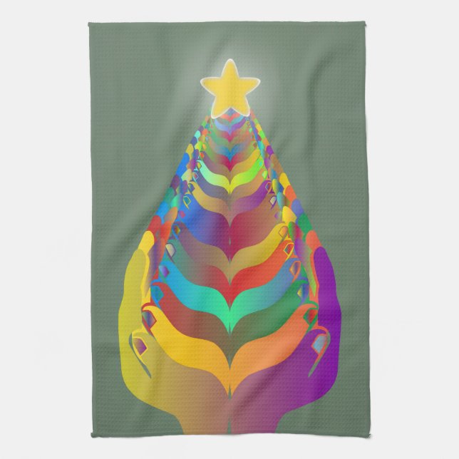 Paño De Cocina Esperanza y unión en Navidad (Vertical)