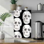 Paño De Cocina Espinoso patrón blanco y negro|Feliz Halloween<br><div class="desc">Espinoso patrón blanco y negro|Feliz Halloween</div>