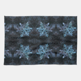 Paño De Cocina Espiral azul de nieve mesmoralizante