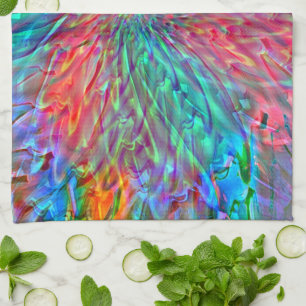 Paño De Cocina Espiral suave en puntos de colores llamativos supe