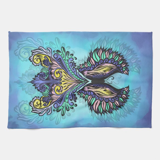 Paño De Cocina Espíritu de mariposa mística (Horizontal)