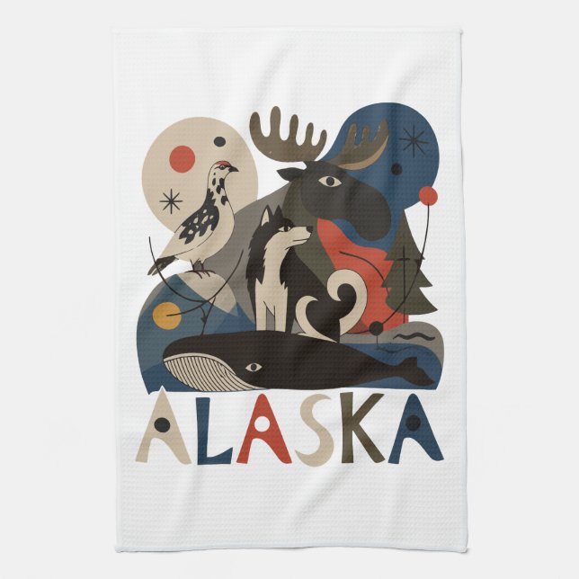 Paño De Cocina Espíritu Salvaje de Alaska (Vertical)
