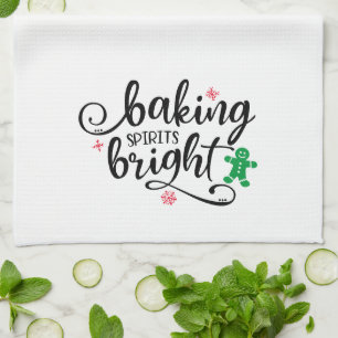 Paño De Cocina Espíritus de hormigón brillante   Navidades Holida