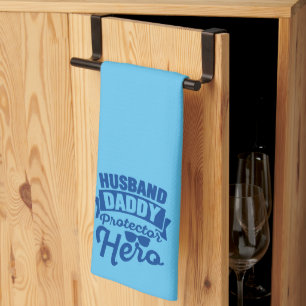 Paño De Cocina Esposo. Papá. Protector. Héroe.
