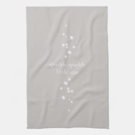 Paño De Cocina Espumoso Estrella Pequeña Estrella Plata Gris Star