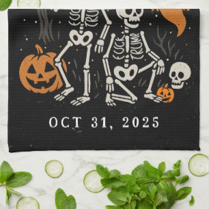 Paño De Cocina Esqueleto anti Trump Halloween FDT Trump Halloween