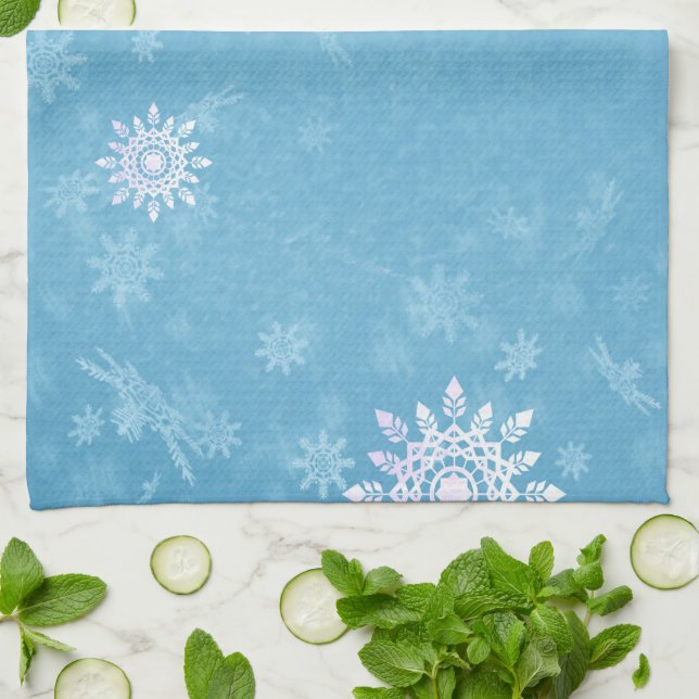 Paño De Cocina Está Nevando (Doblado)