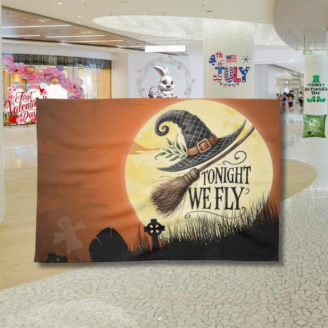 Paño De Cocina Esta Noche Volamos A Halloween (Subido por el creador)