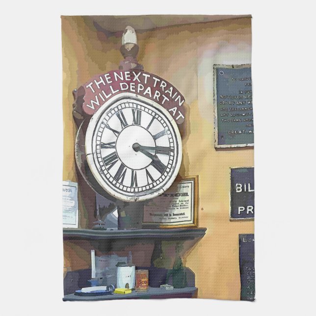 PAÑO DE COCINA ESTACIONES DE TREN (Vertical)