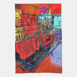 PAÑO DE COCINA ESTACIONES DE TREN