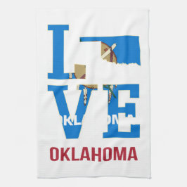 Paño De Cocina Estado de Oklahoma Love Estados Unidos