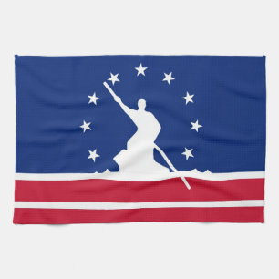 Paño De Cocina Estado unido bandera América Virginia de la ciuda