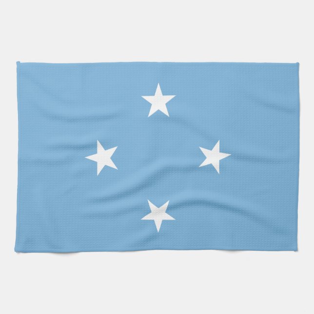 Paño De Cocina Estados Federados de Micronesia Bandera (Horizontal)