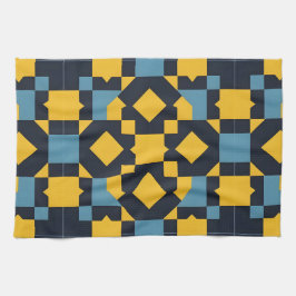 Paño De Cocina Estallido de color de geometría vibrante Cocina ab