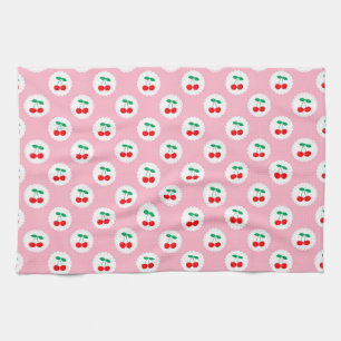 Paño De Cocina Estampado de Cereza – Regalo y Decoración de Fruta