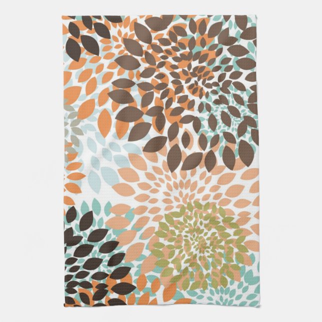 Paño De Cocina Estampado de flores (Vertical)