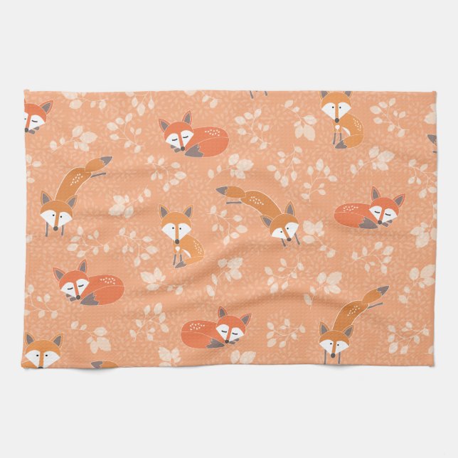 Paño De Cocina Estampado de flores astuto (Horizontal)